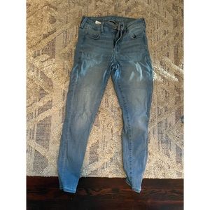 American Eagle Light Denim size 4 shirt EUC